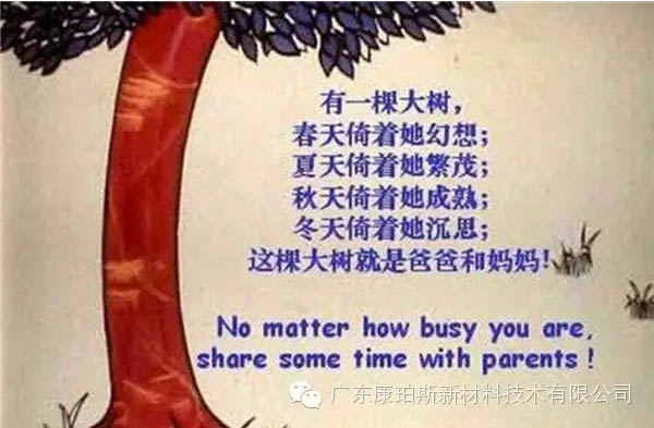 樹就是我們的父母！請愛護你們身邊的這棵樹！